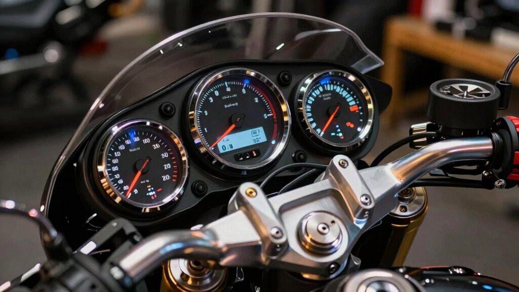 selecting motorcycle gauge cluster