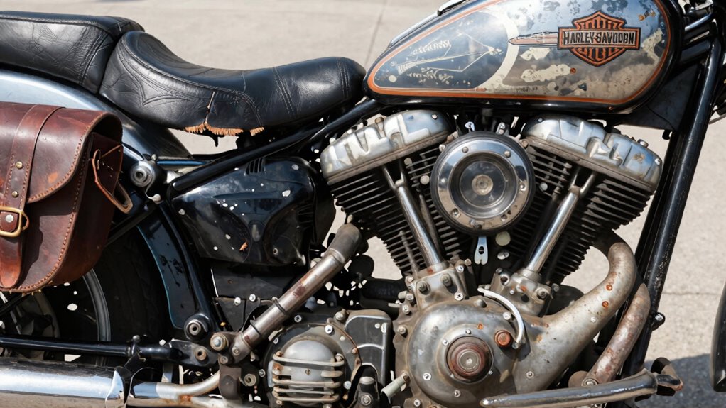 vintage harley restoration and riding