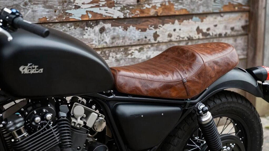 vintage minimalist motorcycle seat