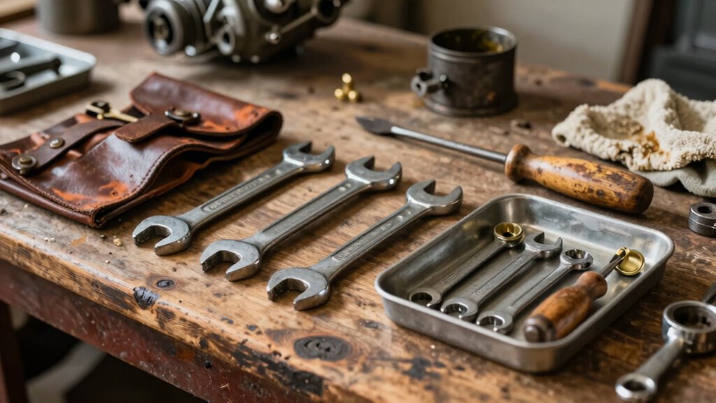 vintage motorcycle toolkit essentials