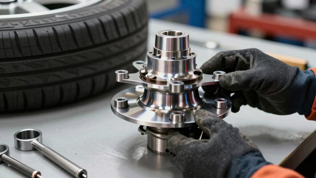 wheel hub replacement process