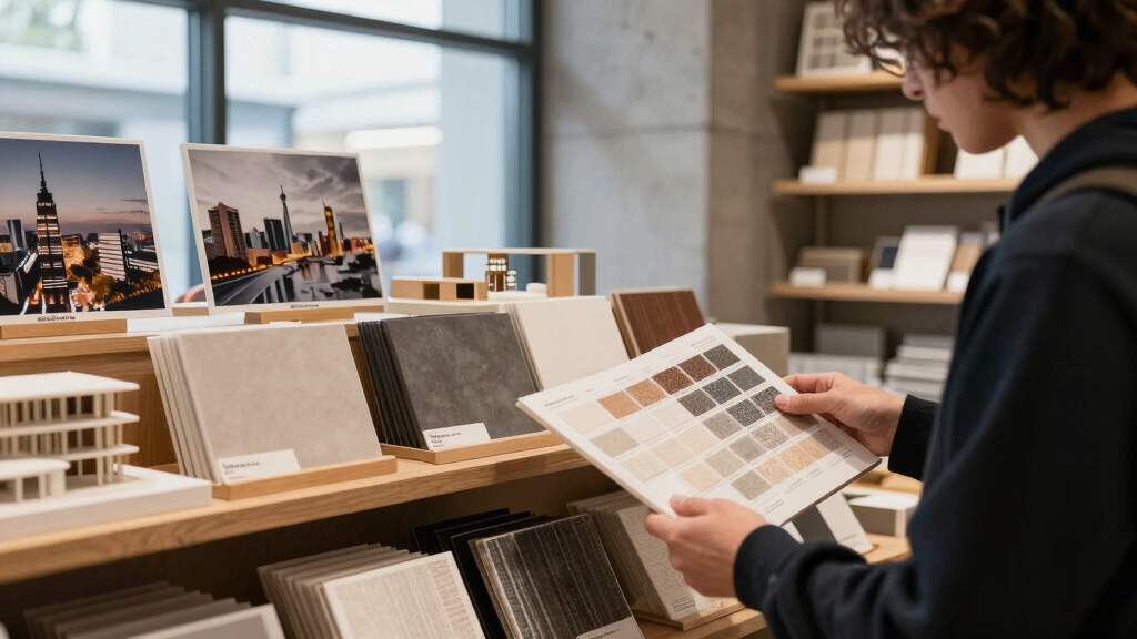 a bookstore inside cobe copenhagen: a material library of architecture, cities, and ideas
