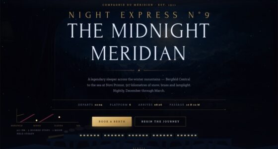 The Midnight Meridian — Night Express N°9 · Winter Passage (FABLE/175)