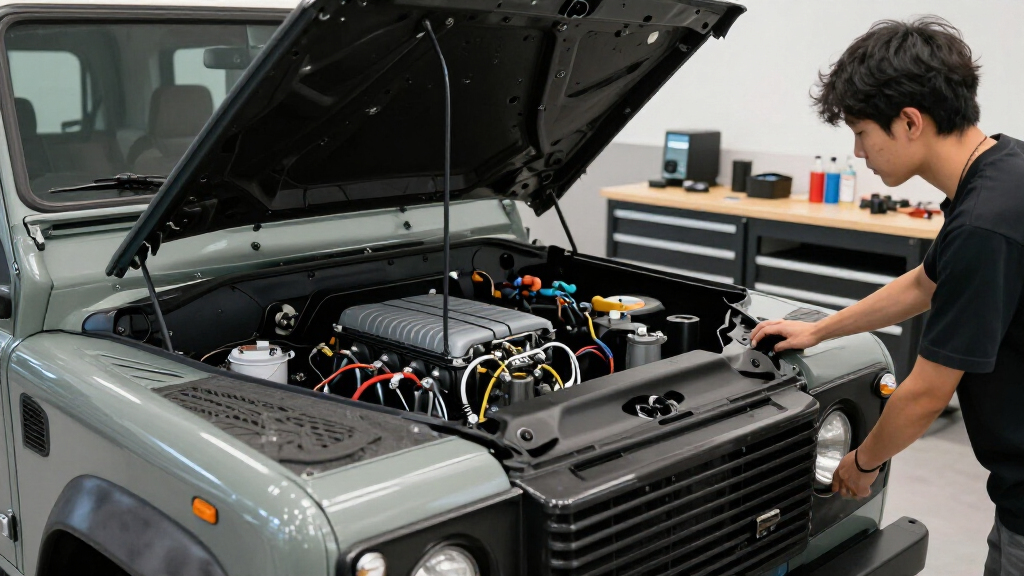 This Quad-Motor Electric Land Rover Defender Restomod Has More Range Than Some Teslas