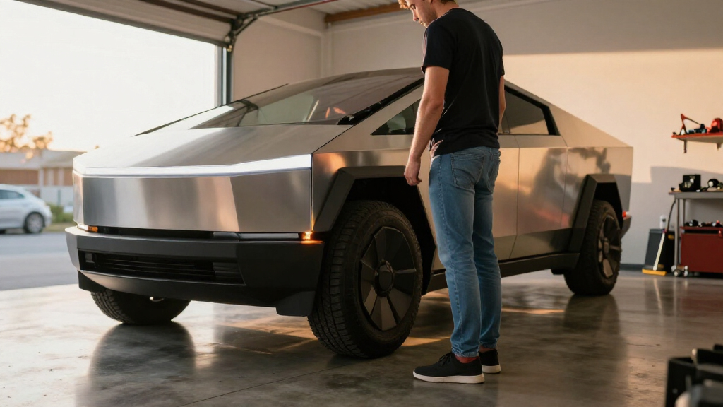 Bet You Can’t Guess What The Tesla Cybertruck Designer Has In His Garage