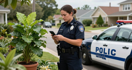 Cops Imitating Plants Catch 74 Drivers On Their Phones In Six Hours