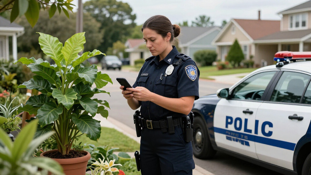 Cops Imitating Plants Catch 74 Drivers On Their Phones In Six Hours
