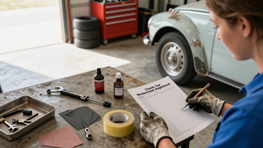 Classic Car Restoration Supplies Checklist 2026