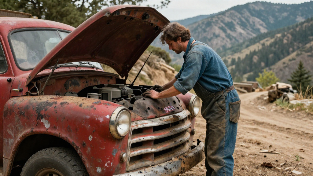 Vintage Chevy Tow Truck That Was Stuck On A Mountain For A Year Is Finally Pulled Out