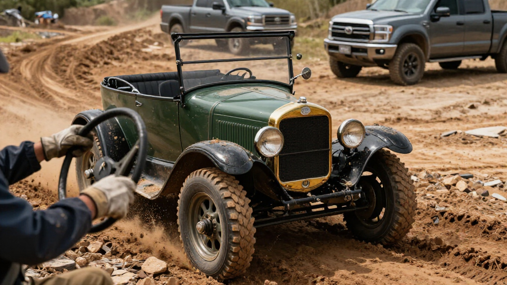 1928 Ford Model A Unfazed By Off-Road Course Made For Modern Trucks