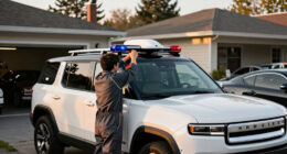 Rivian Turned An R1S Into A Ghostbusters Ecto-1—Sirens, Radar Dish, And All. It Rules