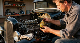 This Hot Rod Ford Sat For 10 Years. A Lawnmower Carburetor Got The V8 Running Again